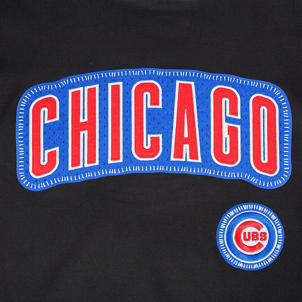 MLB CHICAGO CUBS DIY PICK STITCH MEN'S DK PO HOODIE (BLACK)