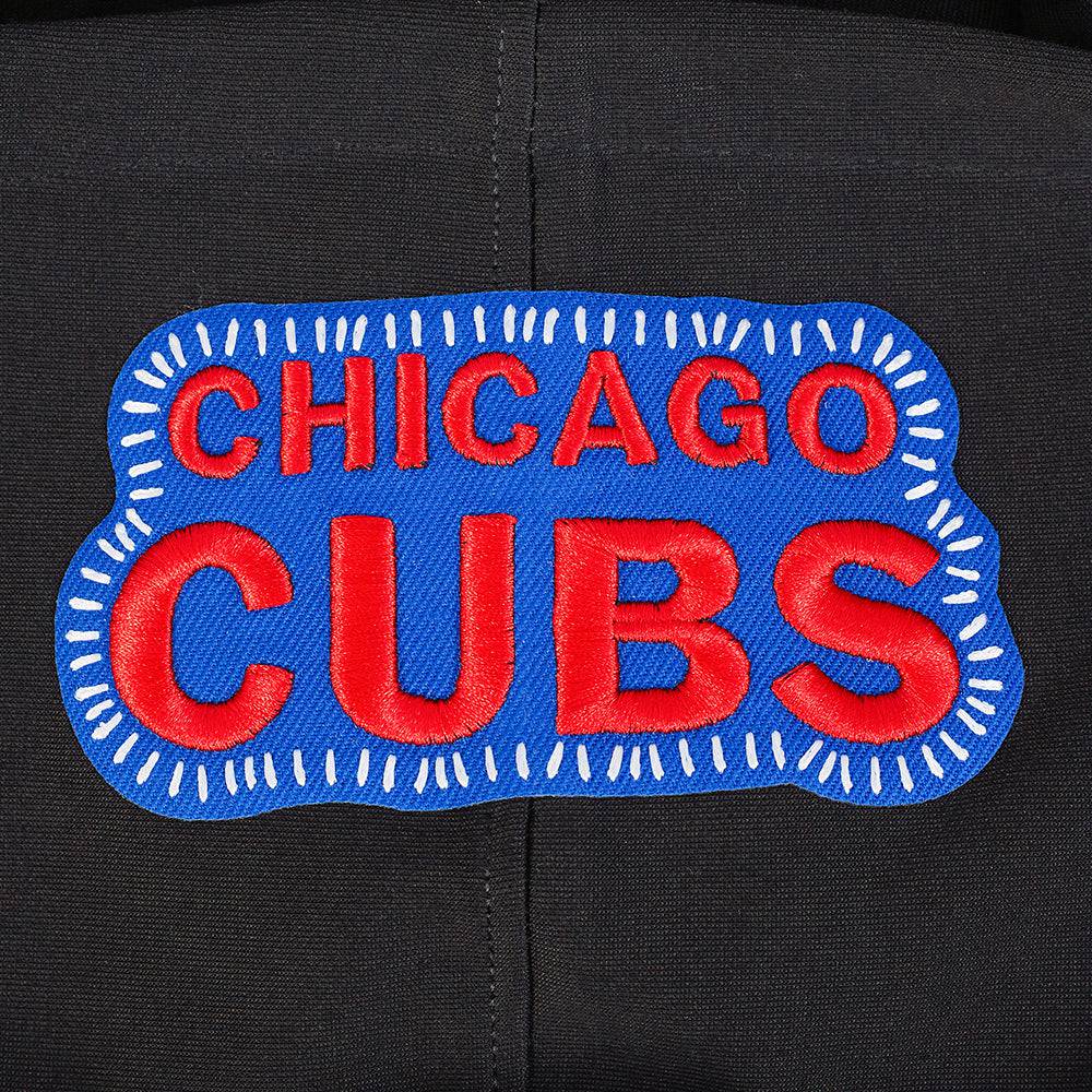 MLB CHICAGO CUBS DIY PICK STITCH MEN'S DK PO HOODIE (BLACK)