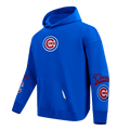 MLB CHICAGO CUBS LIVING LARGE MEN'S DROP SHOULDER FLC PO HOODIE (ROYAL BLUE)