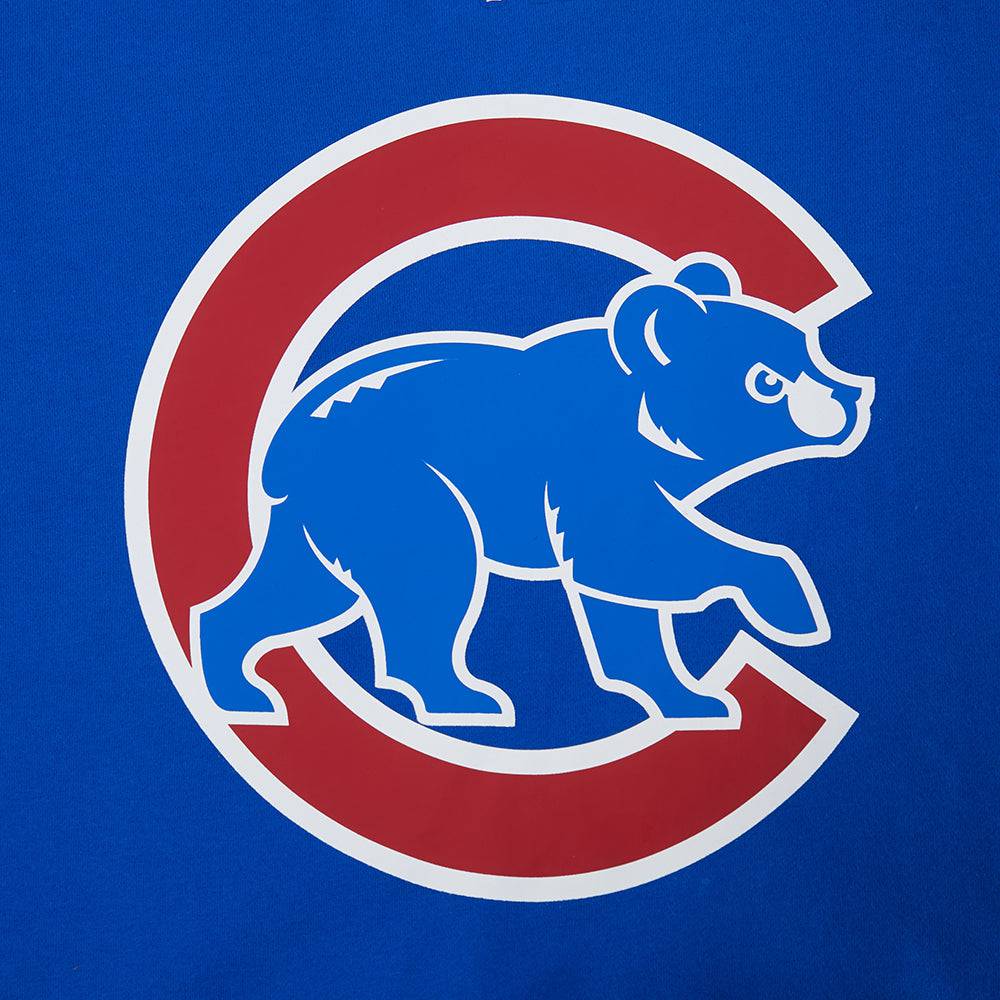 MLB CHICAGO CUBS LIVING LARGE MEN'S DROP SHOULDER FLC PO HOODIE (ROYAL BLUE)
