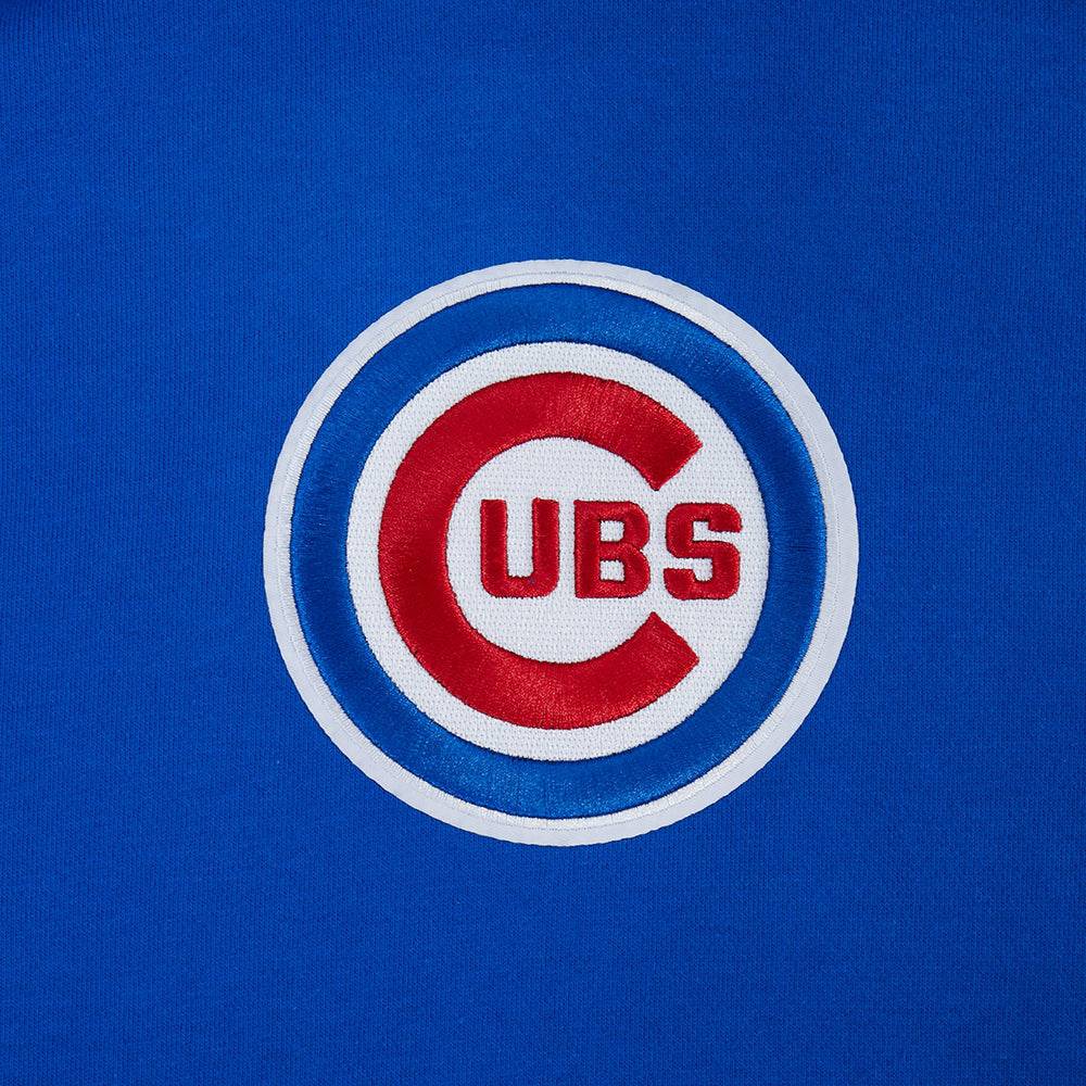MLB CHICAGO CUBS LIVING LARGE MEN'S DROP SHOULDER FLC PO HOODIE (ROYAL BLUE)