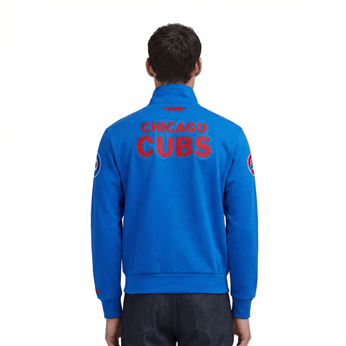MLB CHICAGO CUBS CITY ARCH MEN'S FLC 1/4 ZIP (ROYAL BLUE)