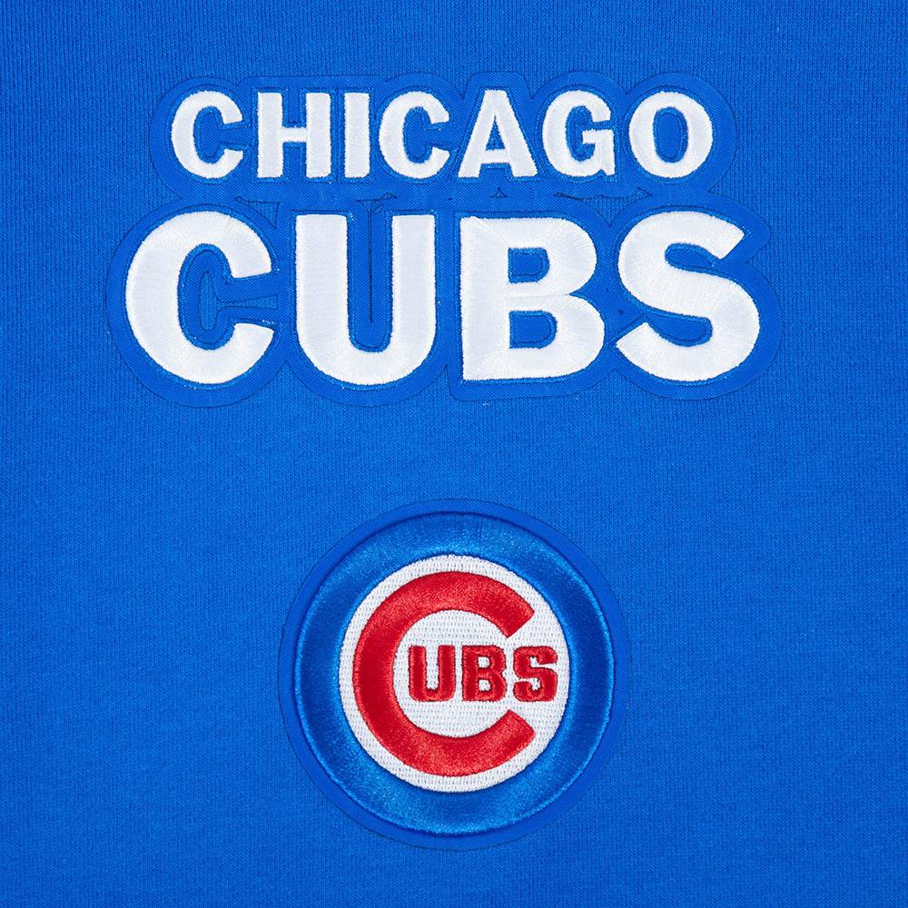 MLB CHICAGO CUBS WINGSPAN MEN'S DROP SHOULDER FLC PO HOODIE (ROYAL BLUE)