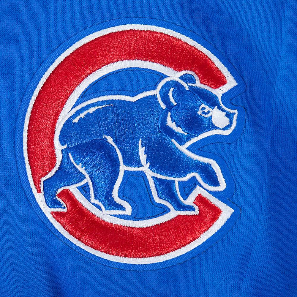 MLB CHICAGO CUBS WINGSPAN MEN'S DROP SHOULDER FLC PO HOODIE (ROYAL BLUE)