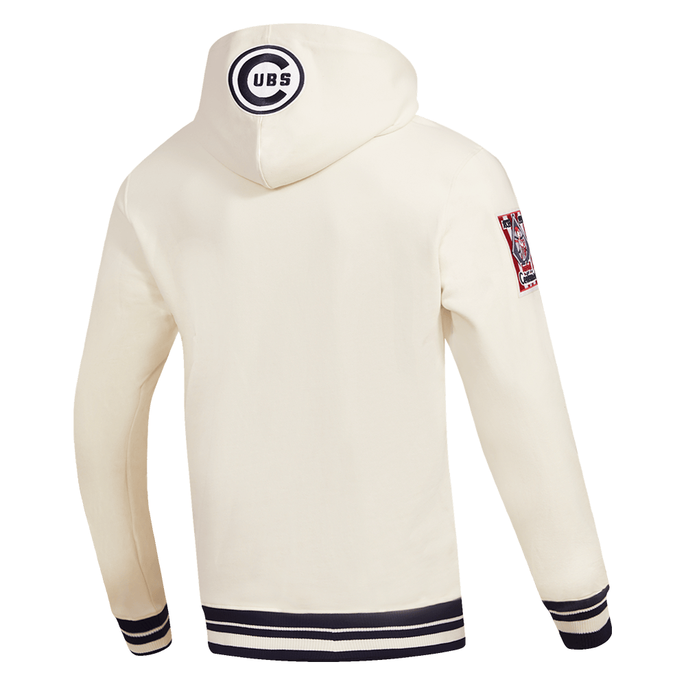 MLB CHICAGO CUBS RETRO CLASSIC MEN'S PULLOVER HOODIE (EGGSHELL/ MIDNIGHT NAVY)