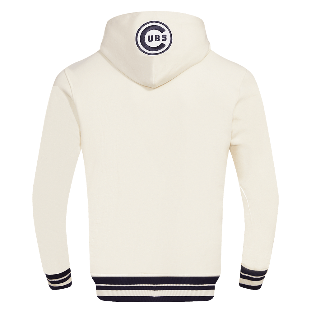 MLB CHICAGO CUBS RETRO CLASSIC MEN'S PULLOVER HOODIE (EGGSHELL/ MIDNIGHT NAVY)