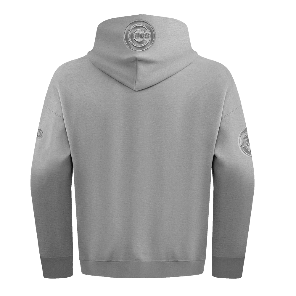 MLB CHICAGO CUBS NEUTRAL MEN'S DROP SHOULDER PO HOODIE (DARK HEATHER GRAY)