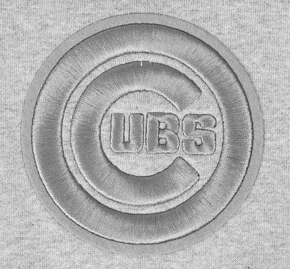 MLB CHICAGO CUBS SUDADERA CON CAPUCHA PO PARA HOMBRE DE COLOR NEUTRO Y HOMBROS CAÍDOS (GRIS OSCURO MELANGE)