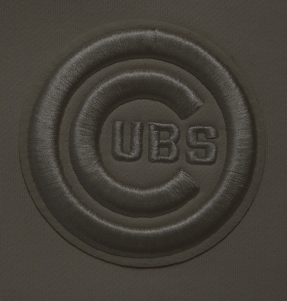 MLB CHICAGO CUBS SUDADERA CON CAPUCHA PO PARA HOMBRE DE COLOR NEUTRO Y HOMBROS CAÍDOS (TAUPE OSCURO)