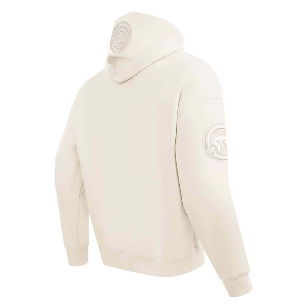 MLB CHICAGO CUBS NEUTRAL MEN'S DROP SHOULDER PO HOODIE (EGGSHELL)