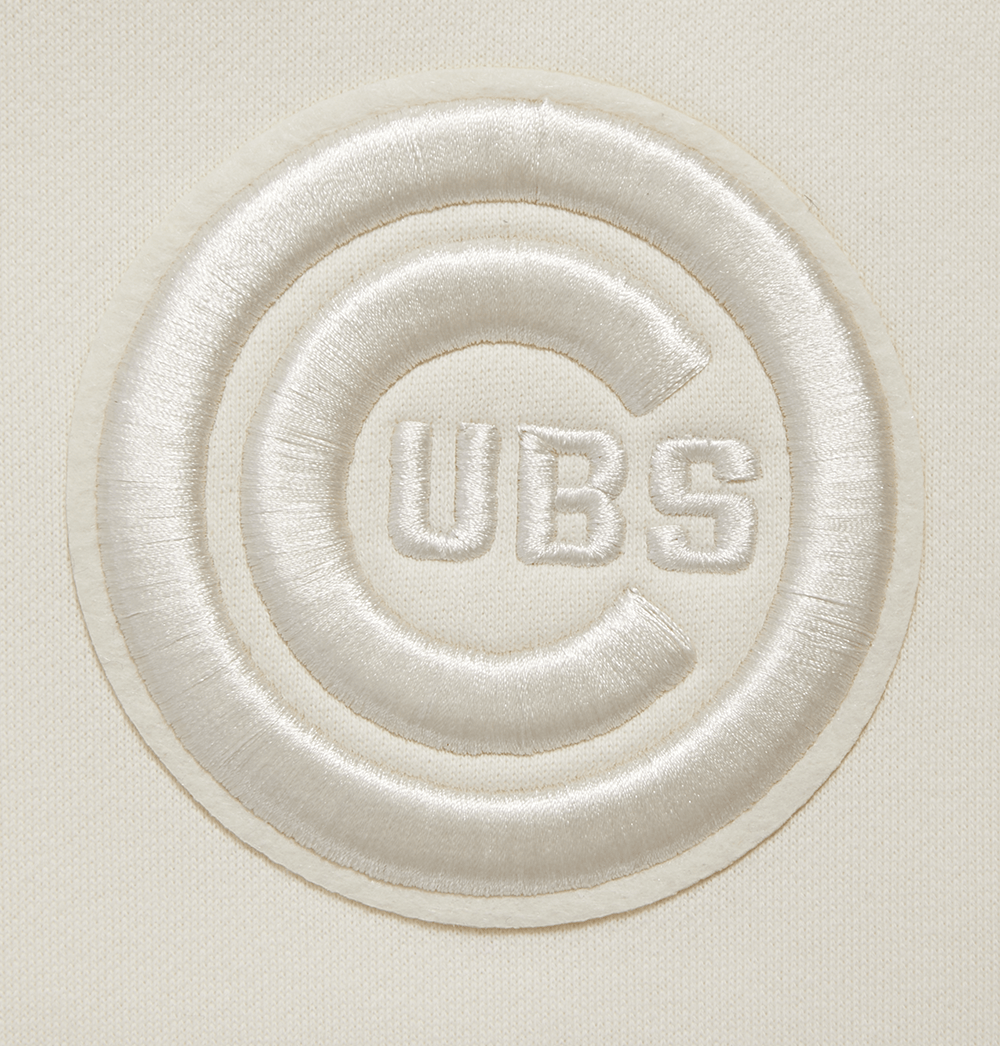 MLB CHICAGO CUBS NEUTRAL MEN'S DROP SHOULDER PO HOODIE (EGGSHELL)
