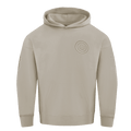 MLB CHICAGO CUBS SUDADERA CON CAPUCHA PO PARA HOMBRE DE COLOR NEUTRO CON HOMBROS CAÍDOS (GRIS TAUPE)