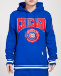 MLB CHICAGO CUBS CREST EMBLEM RIB FLC PO HOODIE (ROYAL BLUE)