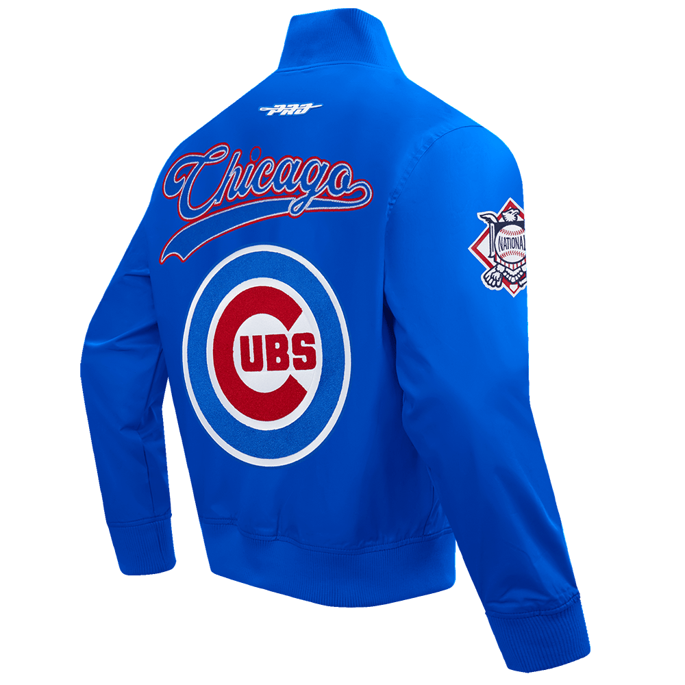 MLB CHICAGO CUBS LIVING LARGE MEN'S TWILL JACKET (ROYAL BLUE)