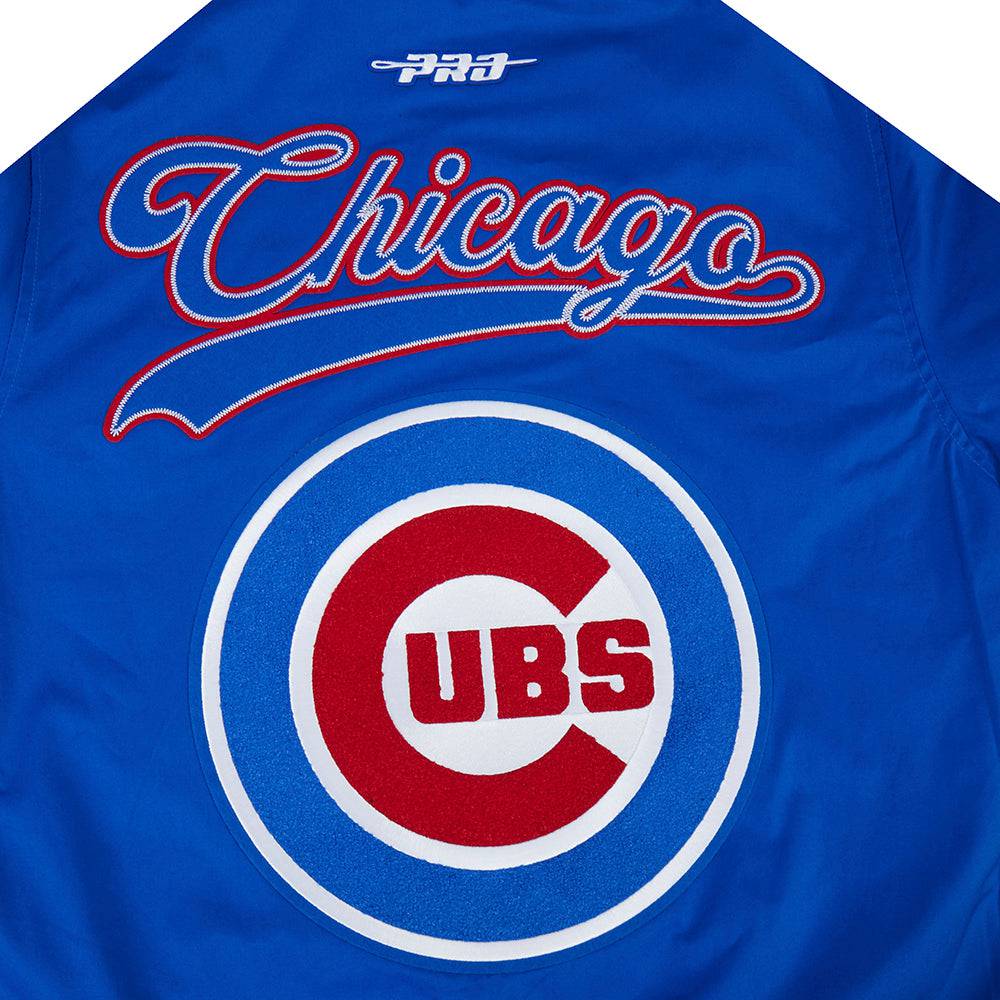 CHAQUETA DE SARTÁN PARA HOMBRE MLB CHICAGO CUBS LIVING LARGE (AZUL REAL)