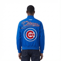 CHAQUETA DE SARTÁN PARA HOMBRE MLB CHICAGO CUBS LIVING LARGE (AZUL REAL)