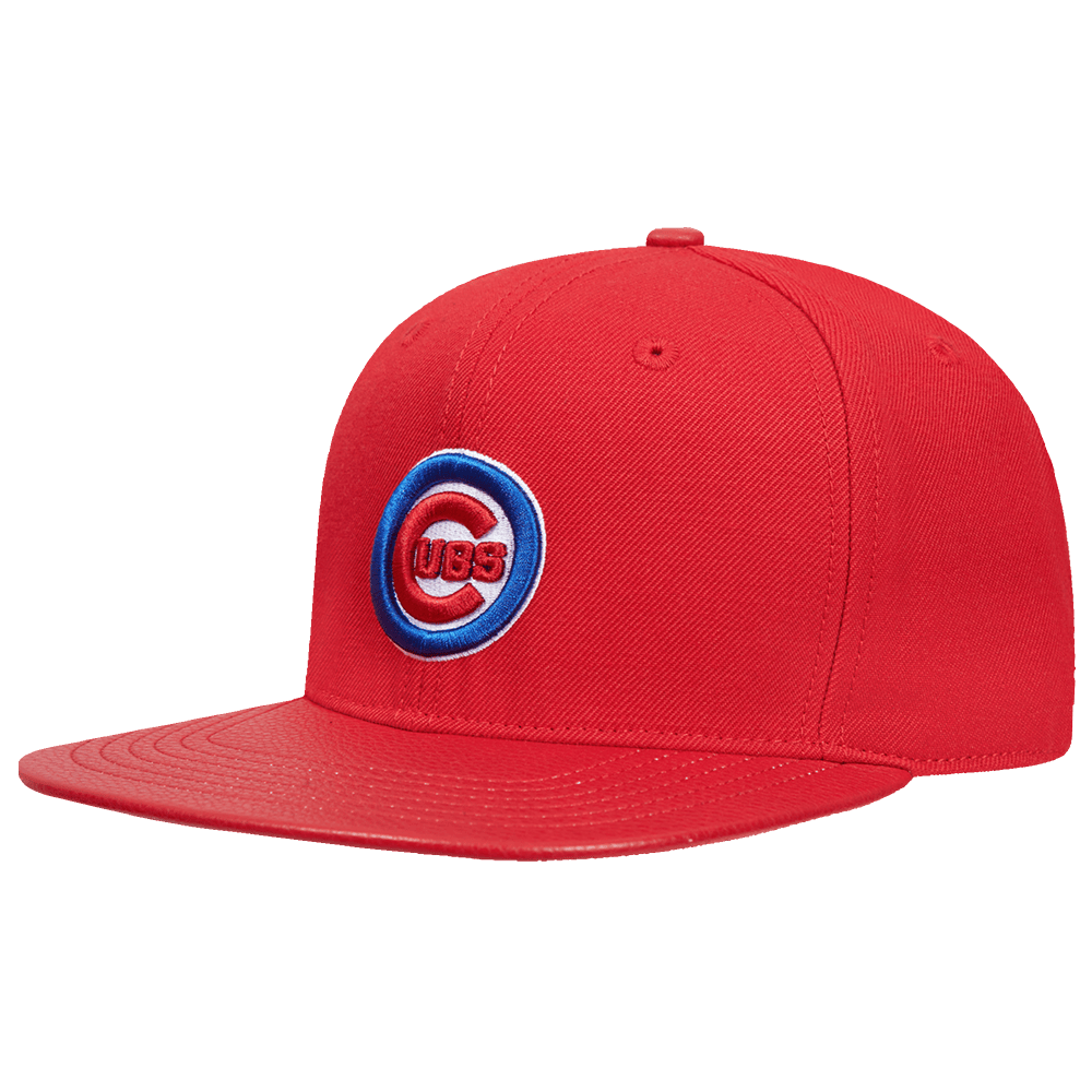 MLB CHICAGO CUBS SCRIPT TAIL WOOL STRAPBACK (RED)