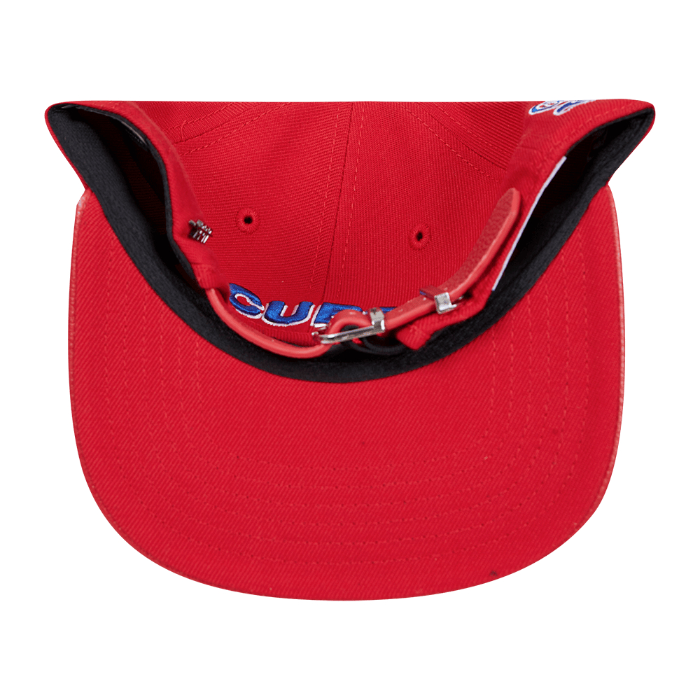 MLB CHICAGO CUBS SCRIPT TAIL WOOL STRAPBACK (RED)