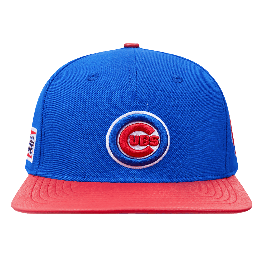 MLB CHICAGO CUBS FAST LANE LOGO WOOL STRAPBACK (ROYAL BLUE)