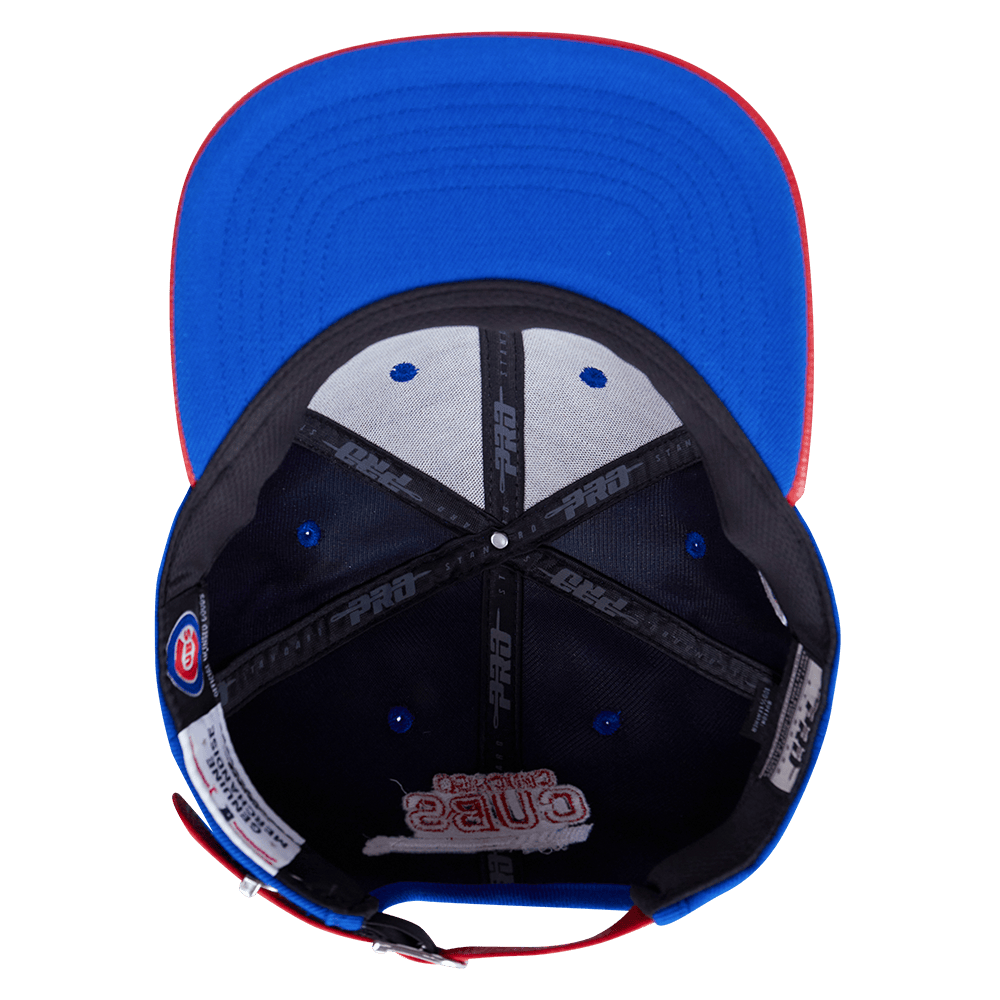 MLB CHICAGO CUBS FAST LANE LOGO WOOL STRAPBACK (ROYAL BLUE)