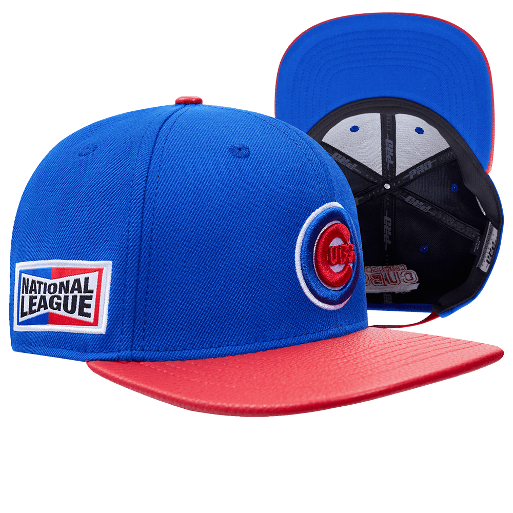MLB CHICAGO CUBS FAST LANE LOGO WOOL STRAPBACK (ROYAL BLUE)