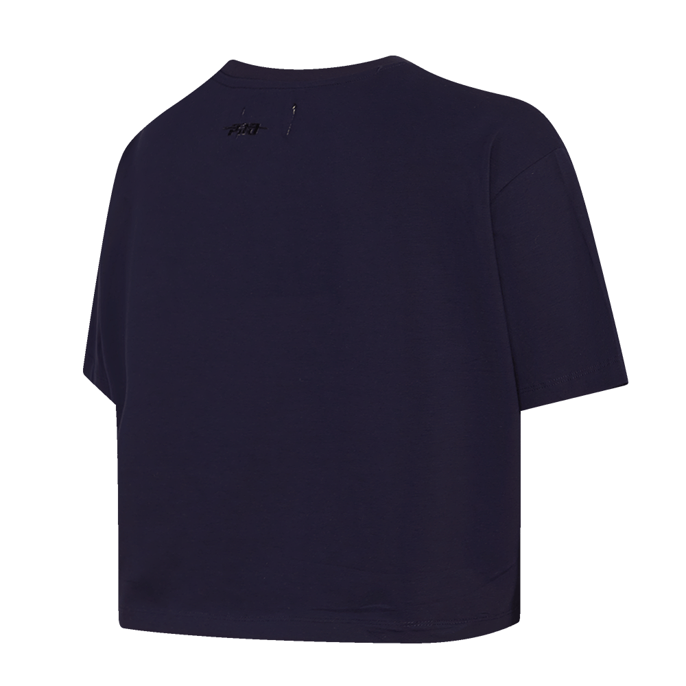 MLB CHICAGO CUBS RETRO CLASSIC WOMEN'S BOXY TOP (MIDNIGHT NAVY)
