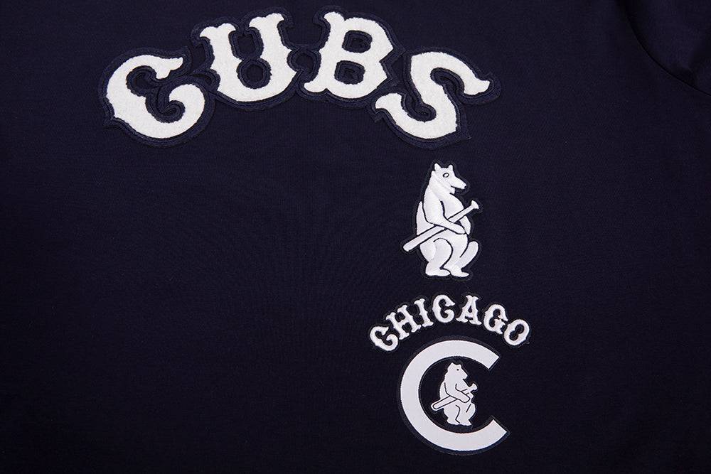 MLB CHICAGO CUBS RETRO CLASSIC WOMEN'S BOXY TOP (MIDNIGHT NAVY)