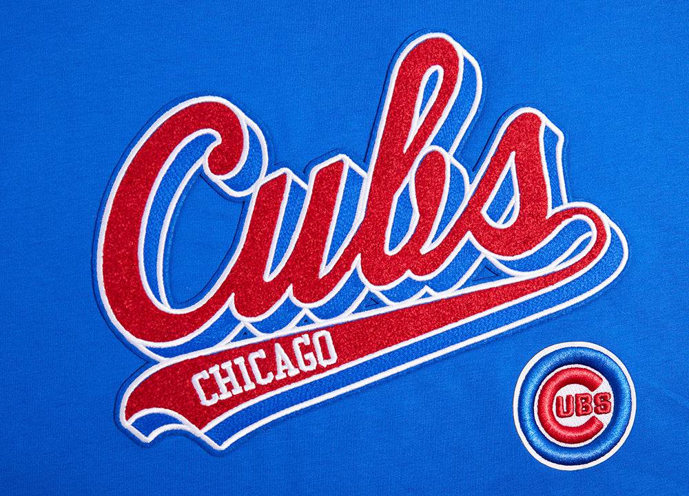 MLB CHICAGO CUBS SCRIPT TAIL WOMEN'S BOYFRIEND TOP (ROYAL BLUE)