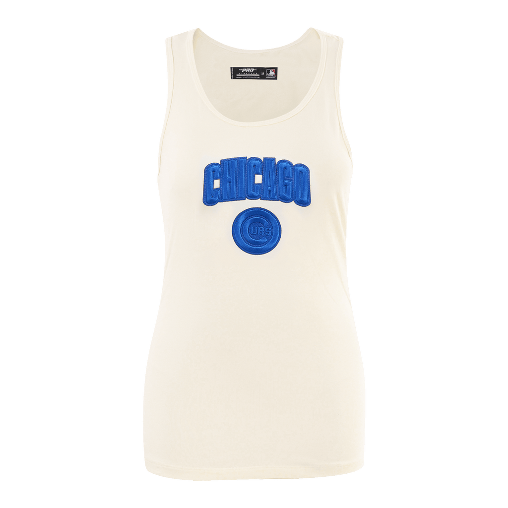 MLB CHICAGO CUBS TRIPLE TONAL RELAXED FIT WOMEN'S RACERBACK (EGGSHELL)