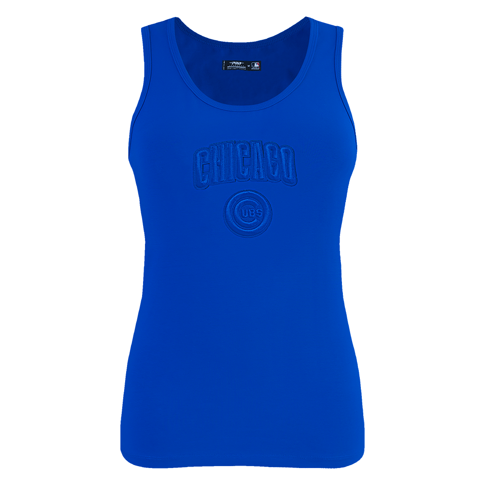 MLB CHICAGO CUBS TRIPLE TONAL RELAXED FIT WOMEN'S RACERBACK (ROYAL BLUE)