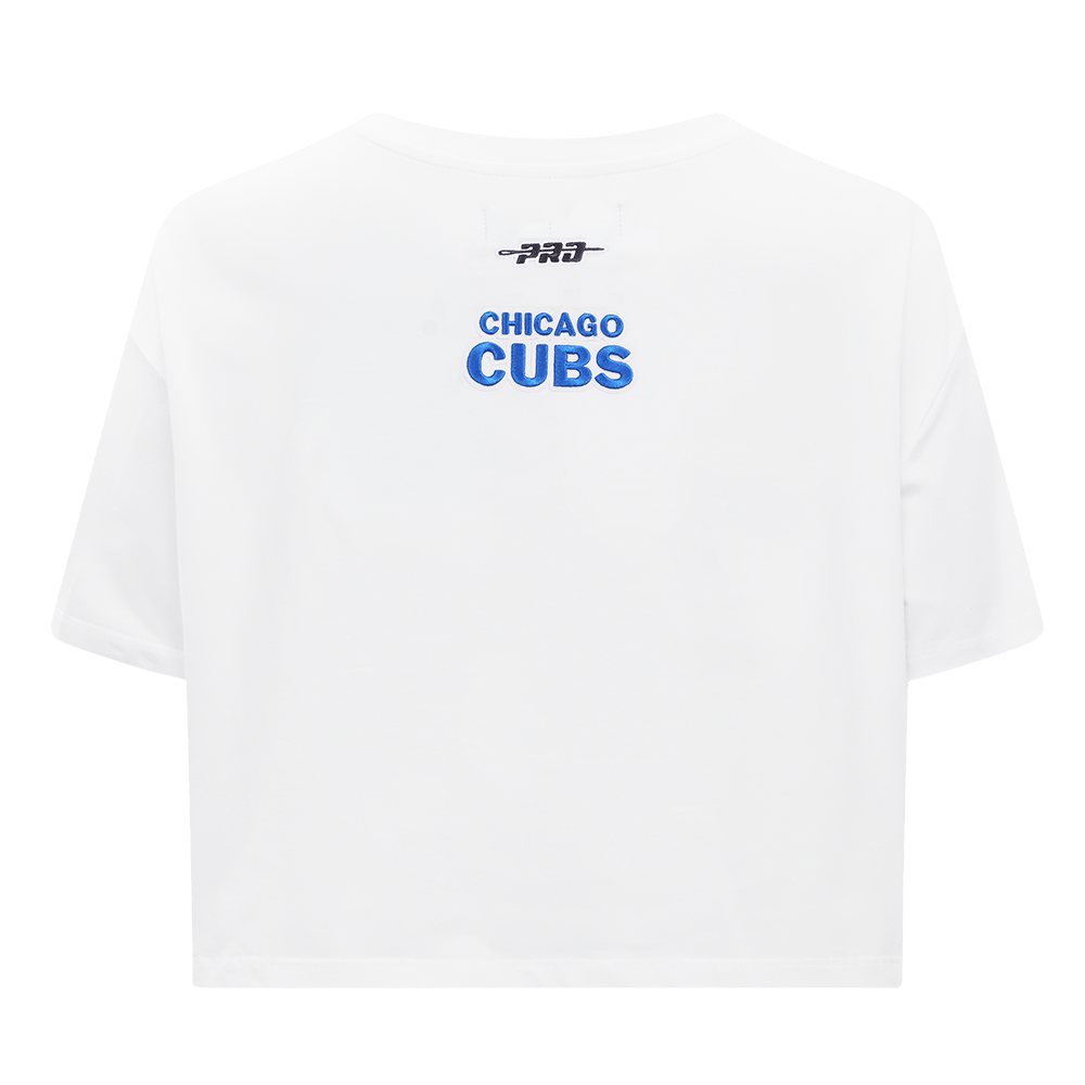 MLB CHICAGO CUBS CITY RANSOM WOMEN'S SJ BOXY TEE (WHITE)