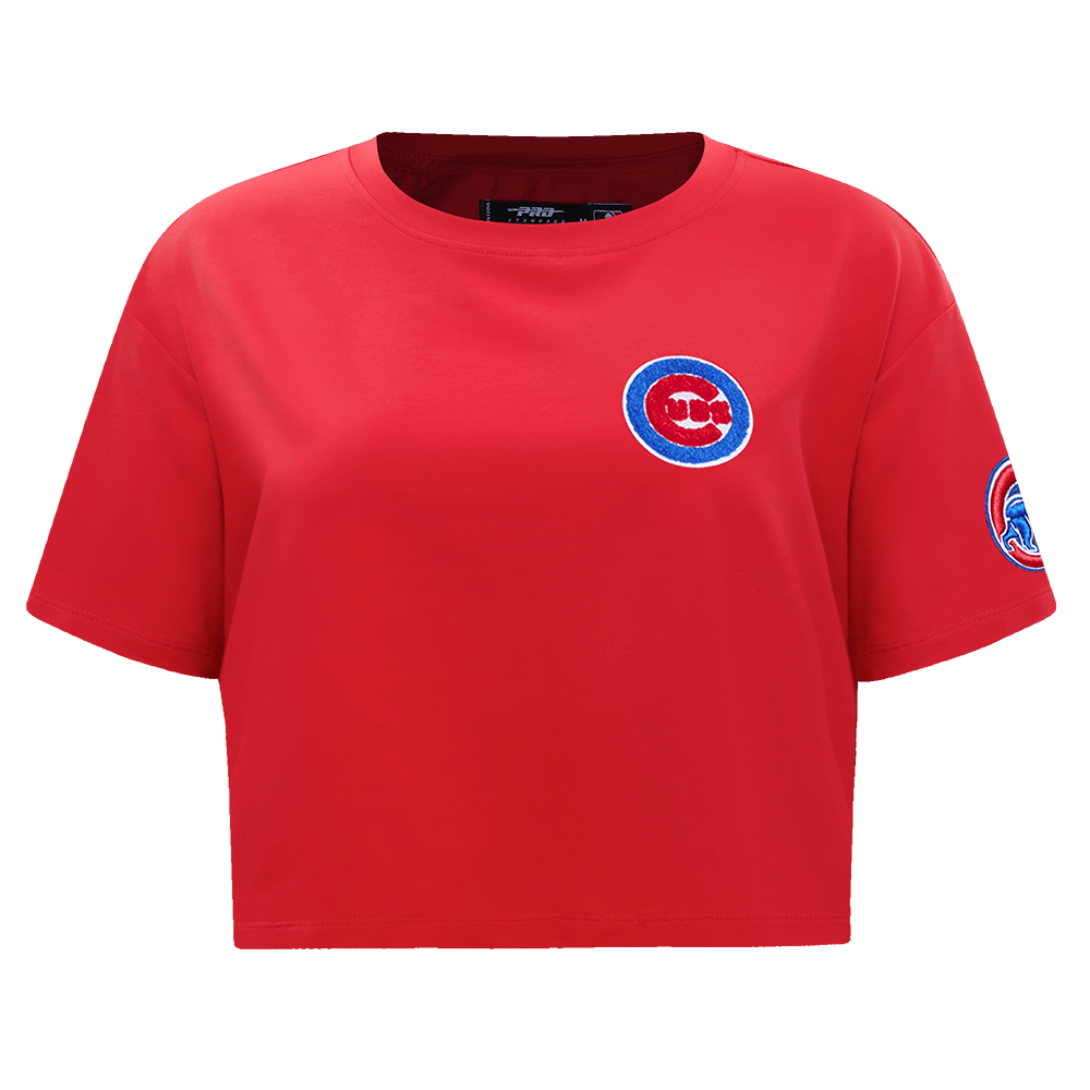 MLB CHICAGO CUBS CLASSIC WOMEN'S BOXY TOP (RED)