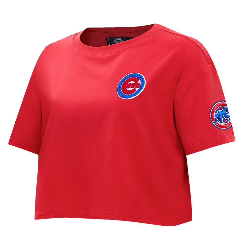 MLB CHICAGO CUBS CLASSIC WOMEN'S BOXY TOP (RED)