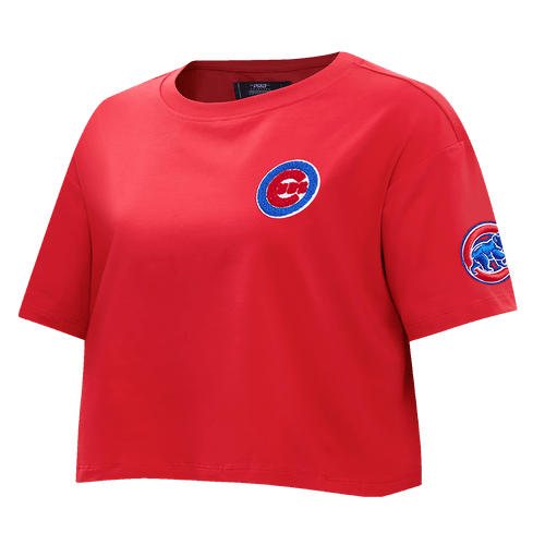 MLB CHICAGO CUBS CLASSIC WOMEN'S BOXY TOP (RED)