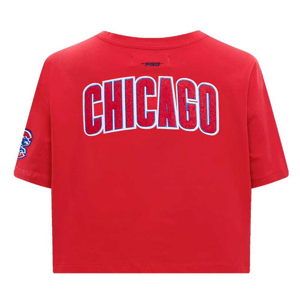 MLB CHICAGO CUBS CLASSIC WOMEN'S BOXY TOP (RED)
