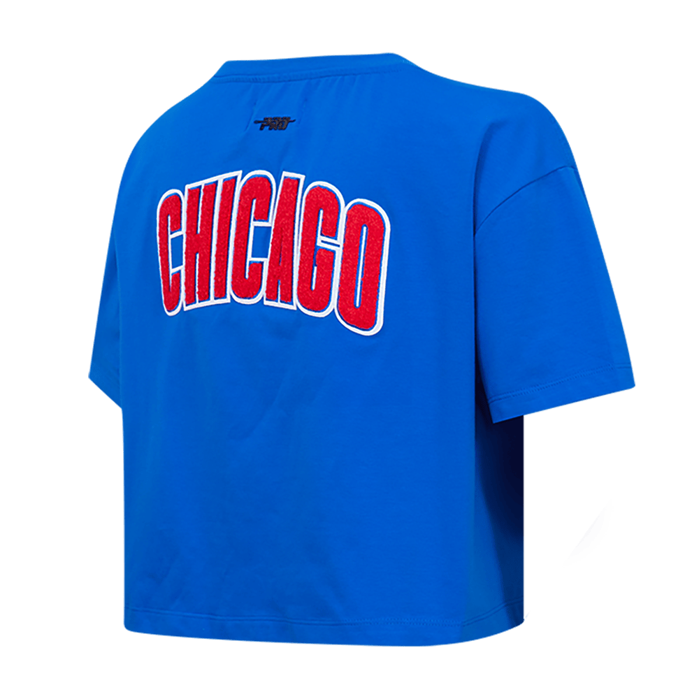 MLB CHICAGO CUBS CLASSIC WOMEN'S BOXY TOP (ROYAL BLUE)