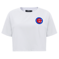 MLB CHICAGO CUBS CLASSIC WOMEN'S BOXY TOP (WHITE)