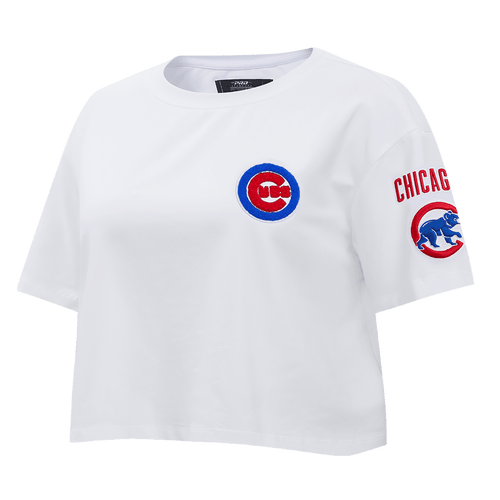 MLB CHICAGO CUBS CLASSIC WOMEN'S BOXY TOP (WHITE)
