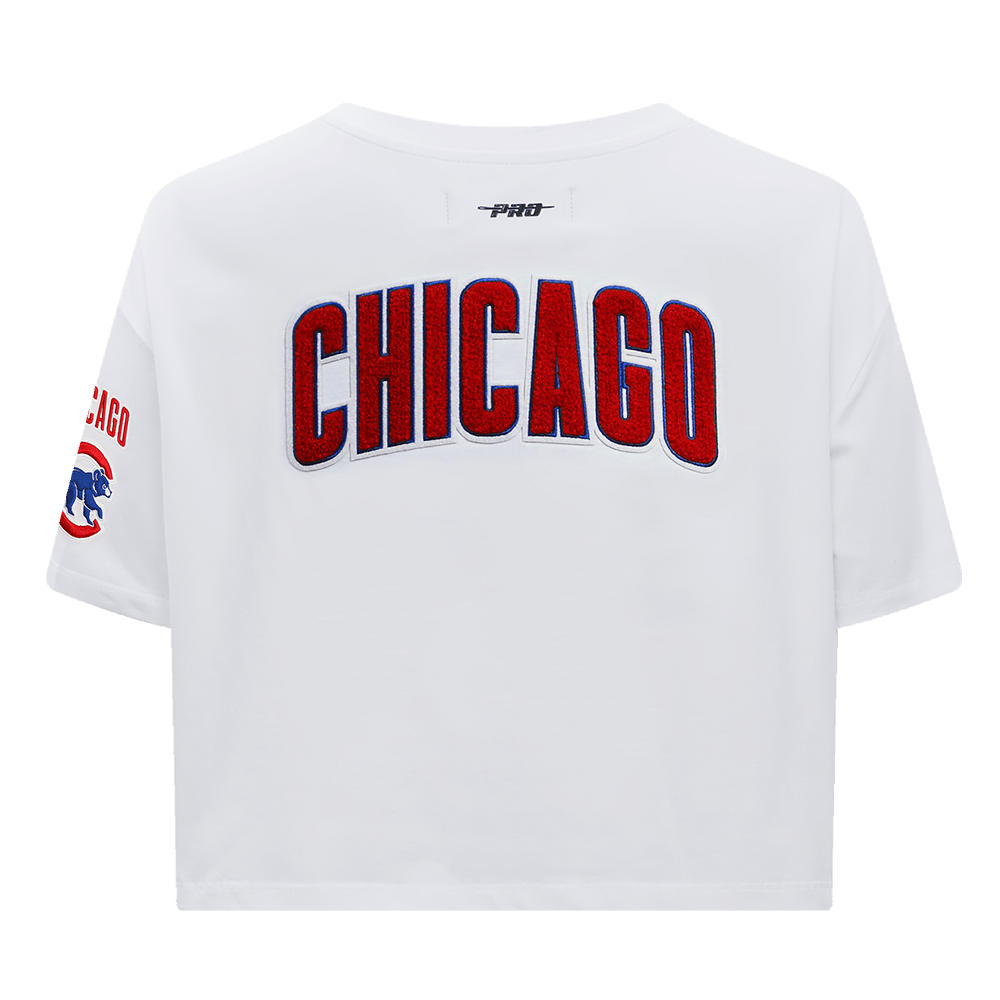 MLB CHICAGO CUBS CLASSIC WOMEN'S BOXY TOP (WHITE)