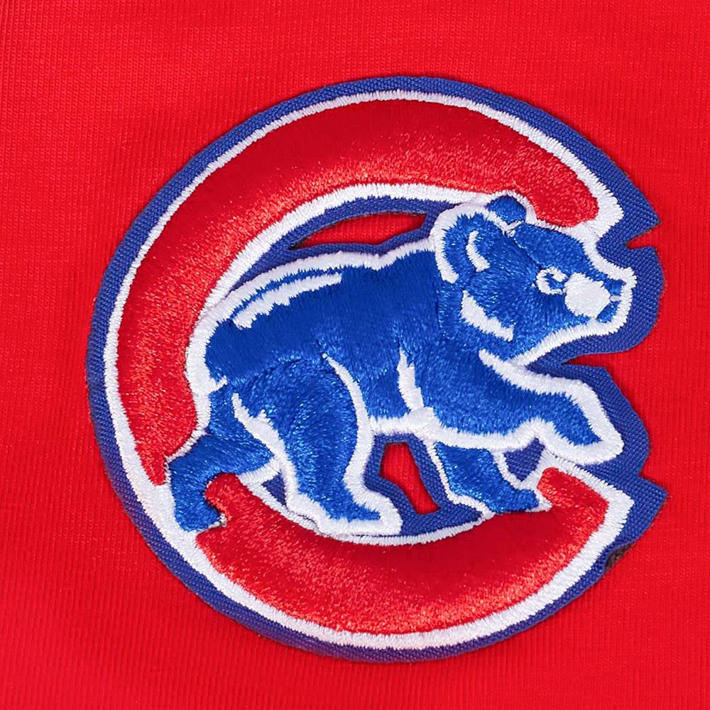 MLB CHICAGO CUBS CLASSIC SHORT SLEEVE WOMEN'S SLIM FIT TOP (RED)