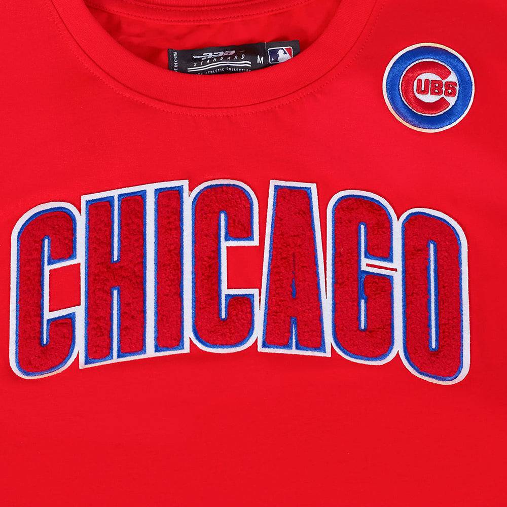 MLB CHICAGO CUBS CLASSIC SHORT SLEEVE WOMEN'S SLIM FIT TOP (RED)