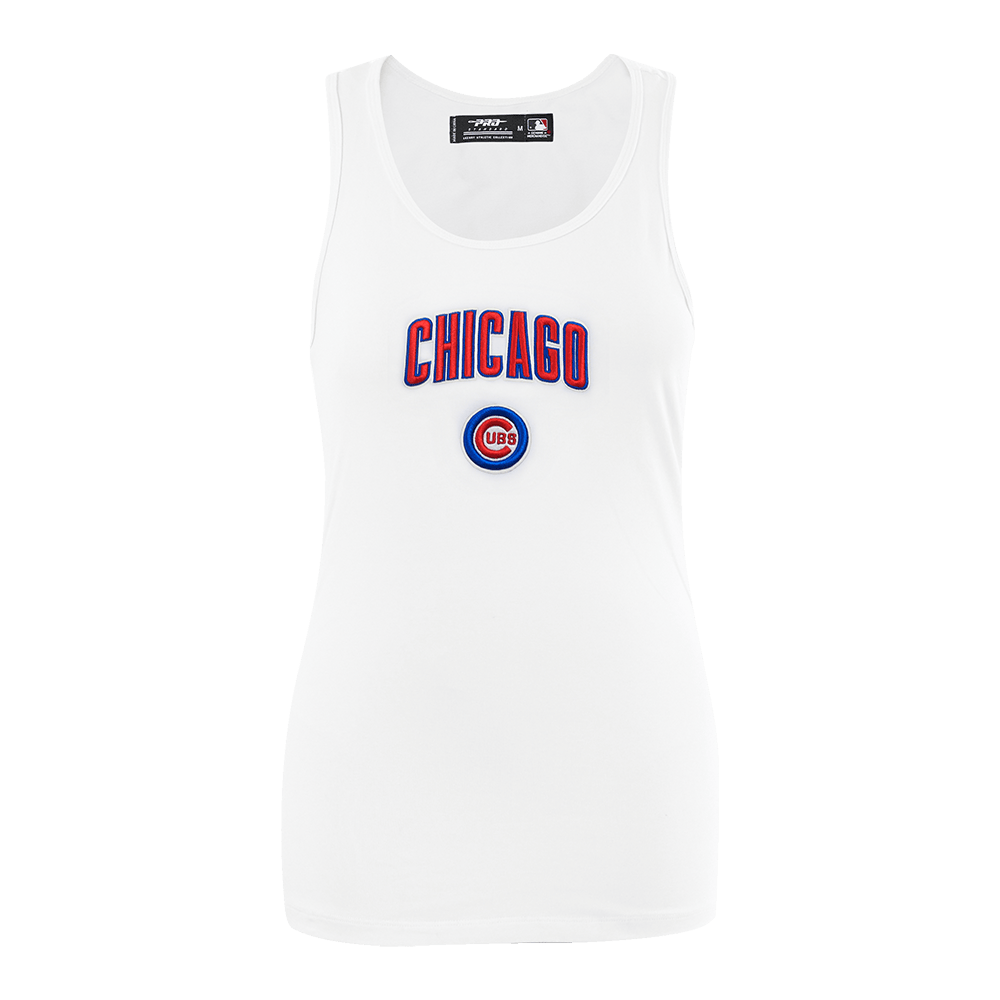 MLB CHICAGO CUBS CLASSIC WOMEN'S RELAXED FIT RACERBACK (WHITE)