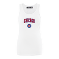 MLB CHICAGO CUBS CLASSIC WOMEN'S RELAXED FIT RACERBACK (WHITE)
