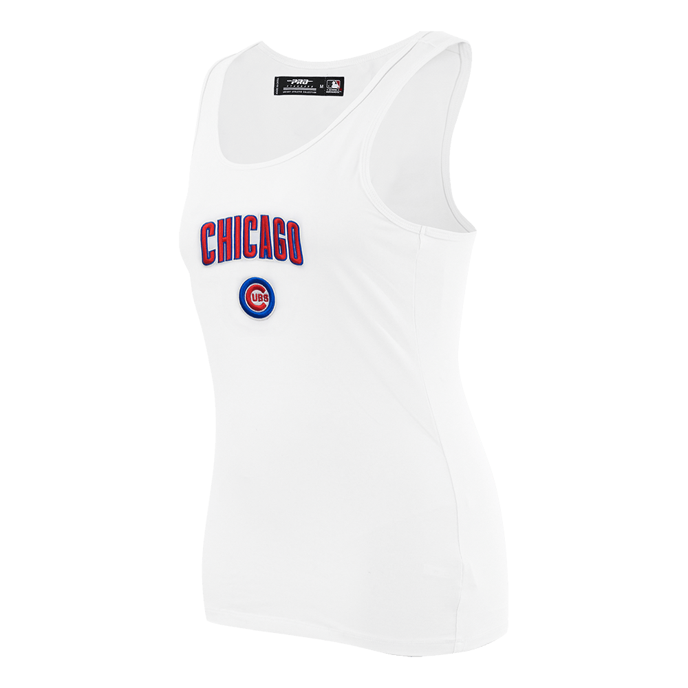 MLB CHICAGO CUBS CLASSIC WOMEN'S RELAXED FIT RACERBACK (WHITE)