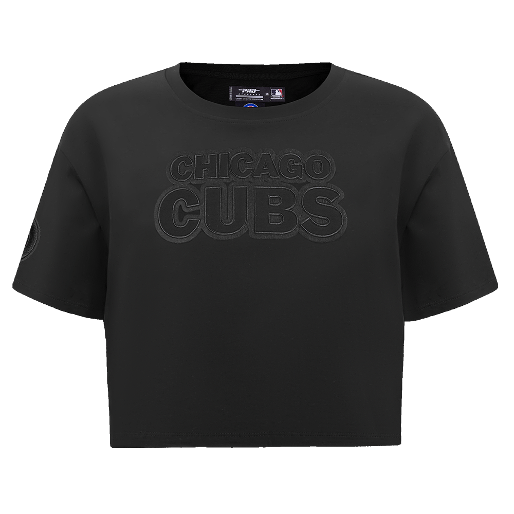 MLB CHICAGO CUBS NEUTRAL WOMEN'S BOXY TOP (BLACK)