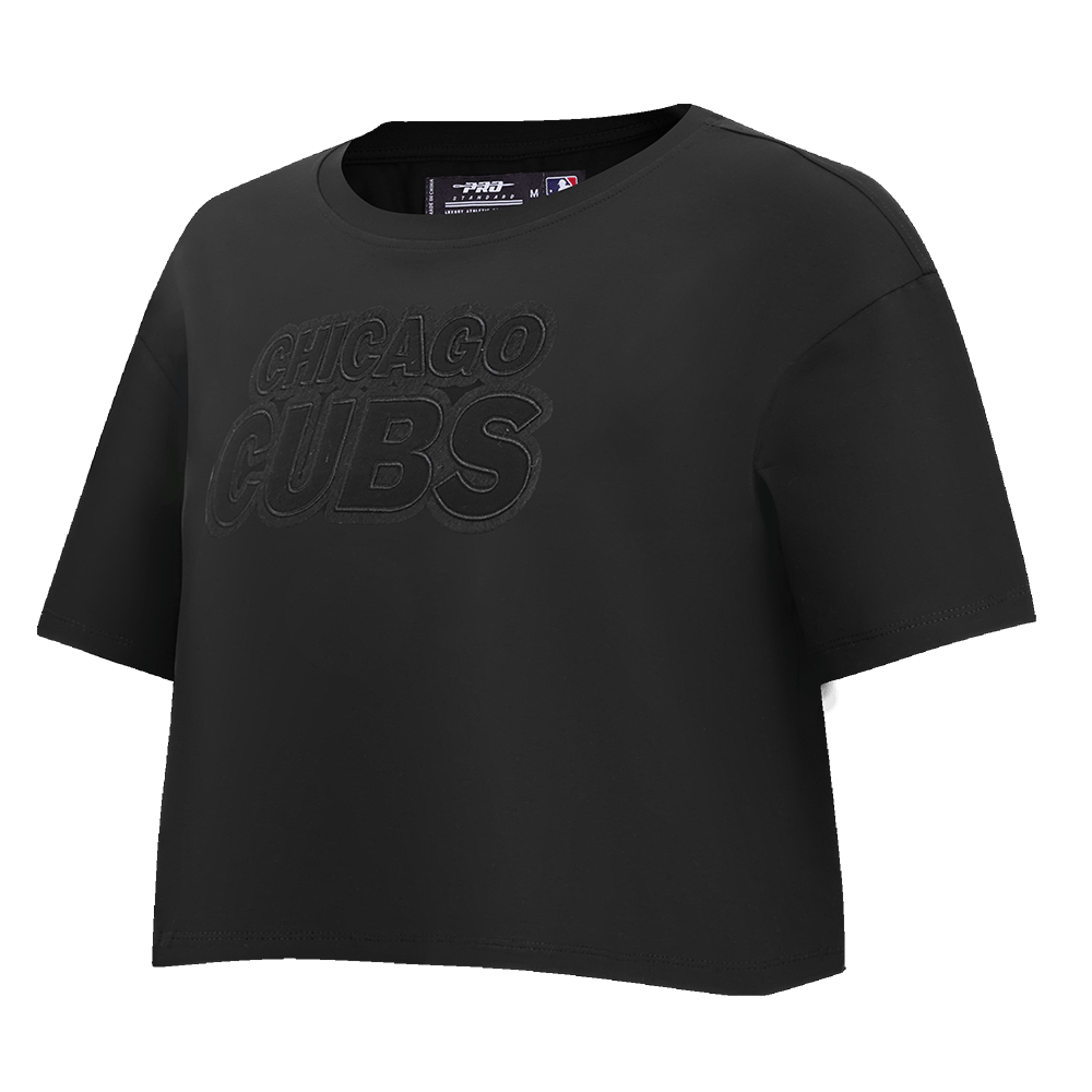 MLB CHICAGO CUBS NEUTRAL WOMEN'S BOXY TOP (BLACK)