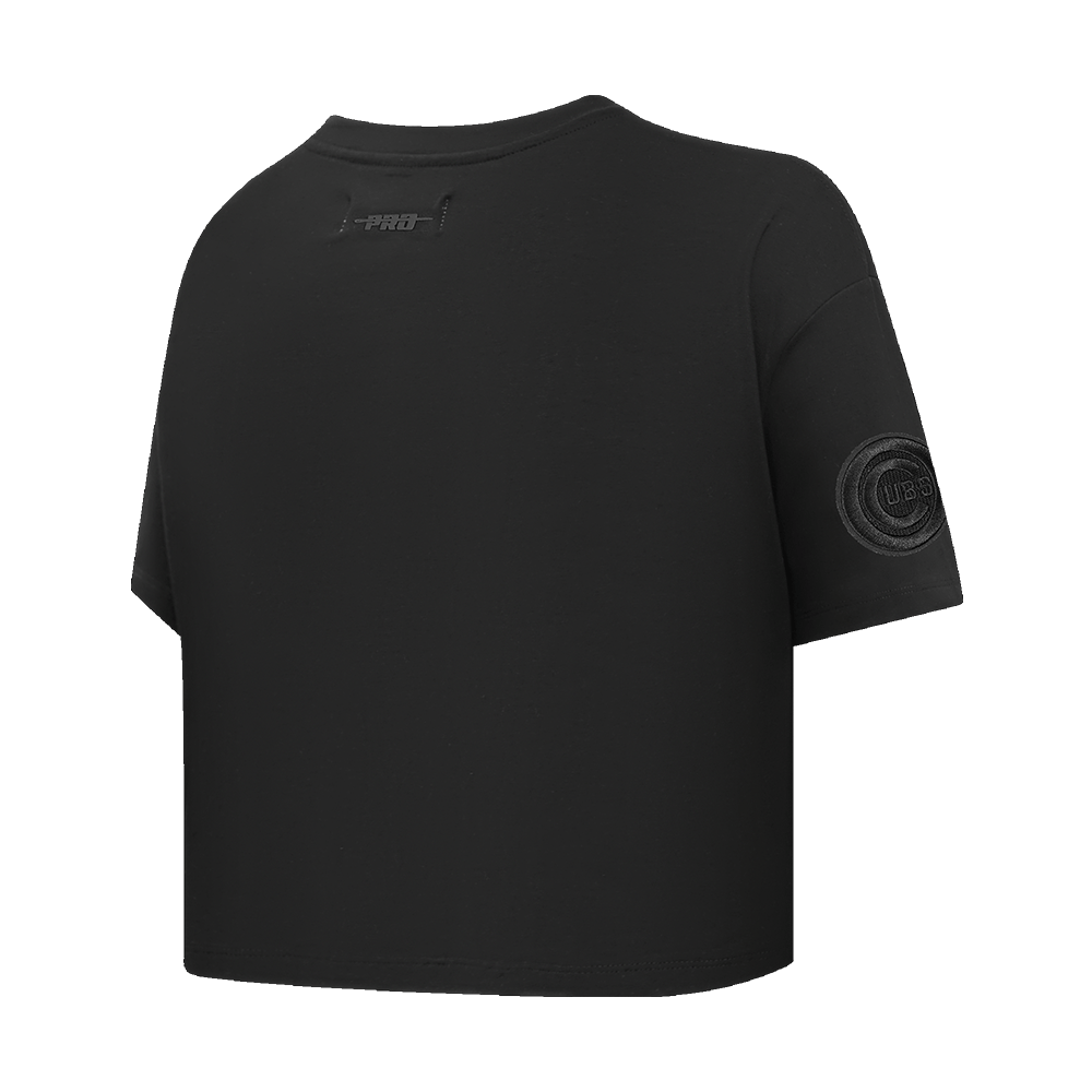 MLB CHICAGO CUBS NEUTRAL WOMEN'S BOXY TOP (BLACK)