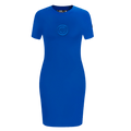 MLB CHICAGO CUBS TRIPLE TONAL BODYCON WOMEN'S DRESS (ROYAL BLUE)