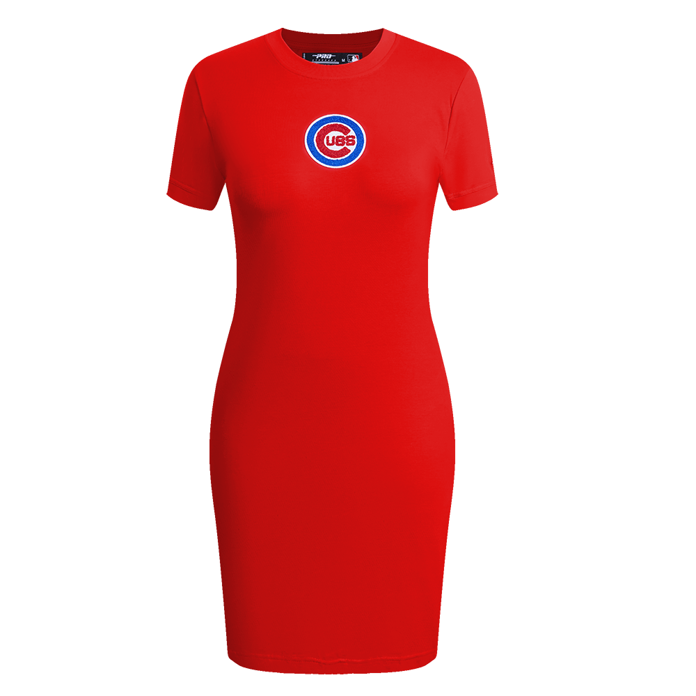 VESTIDO AJUSTADO CLÁSICO DE MUJER MLB CHICAGO CUBS (ROJO)