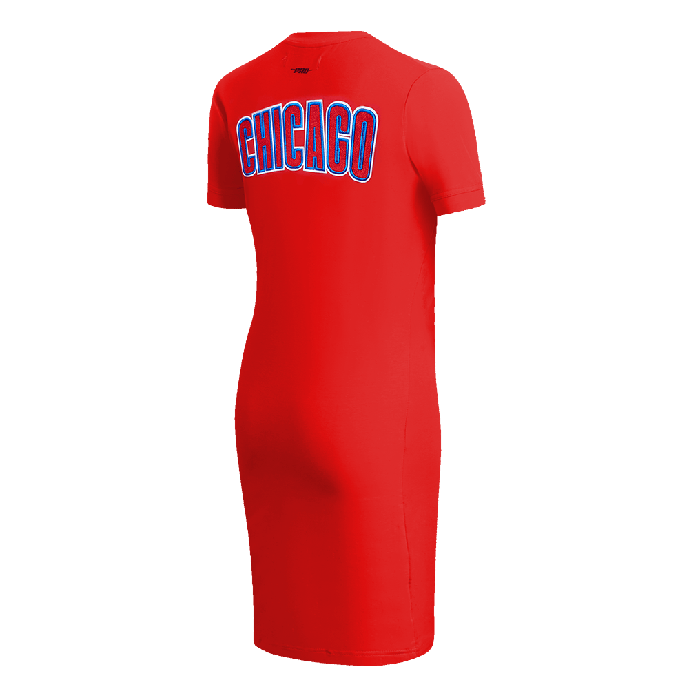 VESTIDO AJUSTADO CLÁSICO DE MUJER MLB CHICAGO CUBS (ROJO)